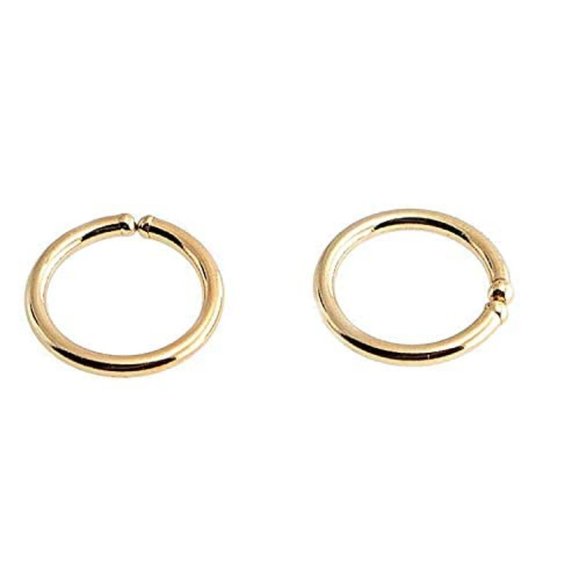 14K Gold Filled Multi Size Open Piercing Hoops Cartilage Helix Tragus Handmade - Picture 5 of 6